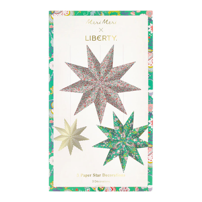 Meri Meri x Liberty Star Decorations (x3)