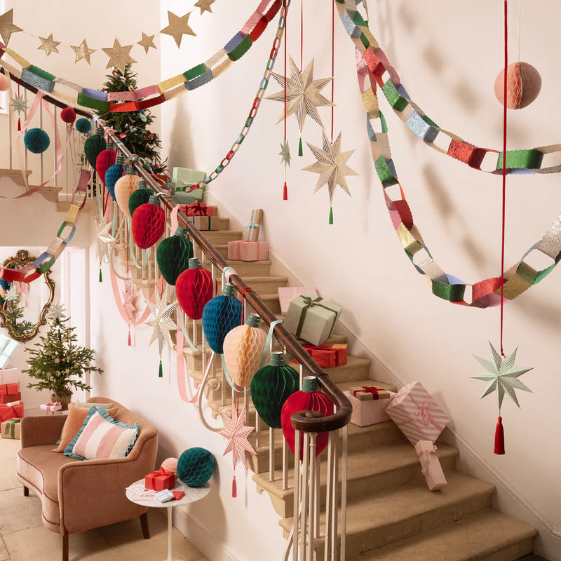 Giant Glitter Paper Chains Set