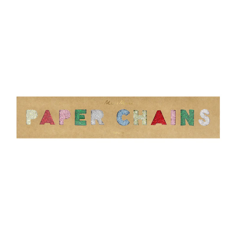 Giant Glitter Paper Chains Set