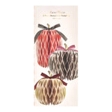 Fall Stripe Paper Honeycomb Pumpkins