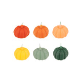 Mini Rainbow Pumpkin Candles