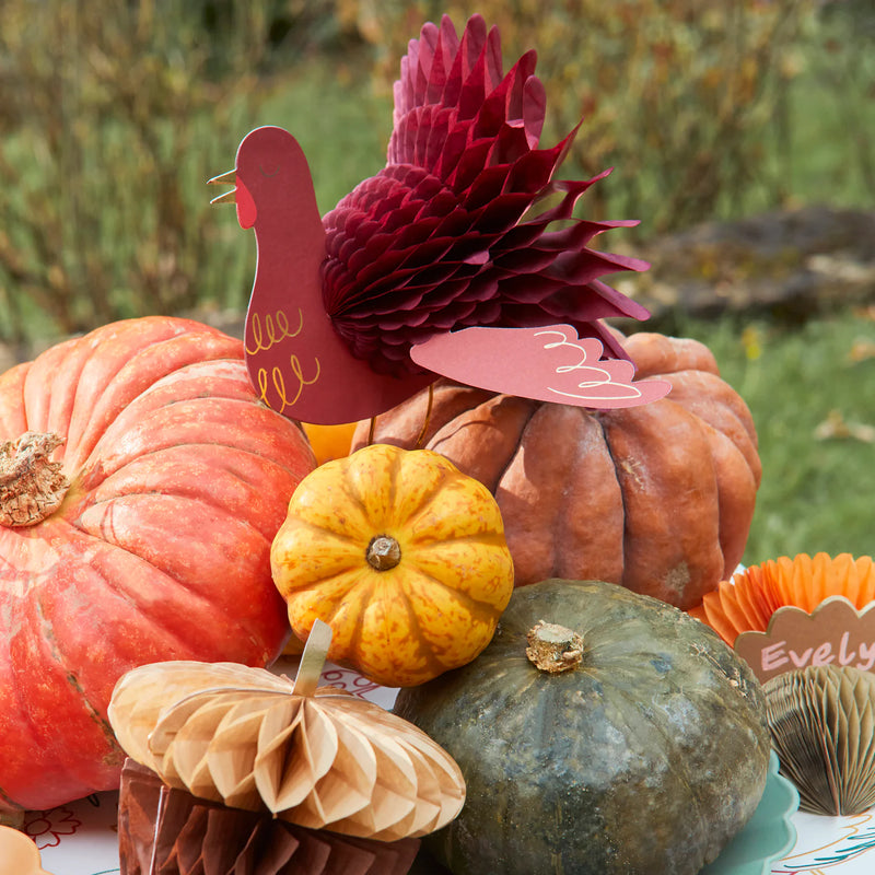 Mixed Thanksgiving Honeycomb Decorations