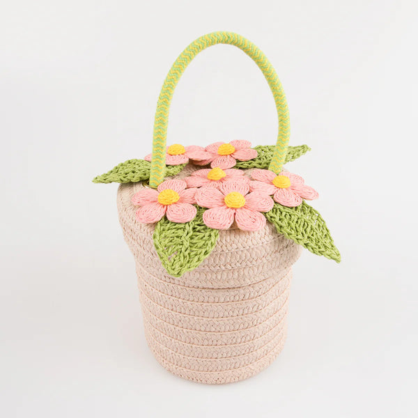 Flower Pot Basket Bag