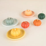 Mini Rainbow Pumpkin Candles