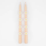 Pink Daisy Taper Candles