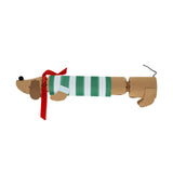 Festive Stripe Sausage Dog Crackers (x 6)