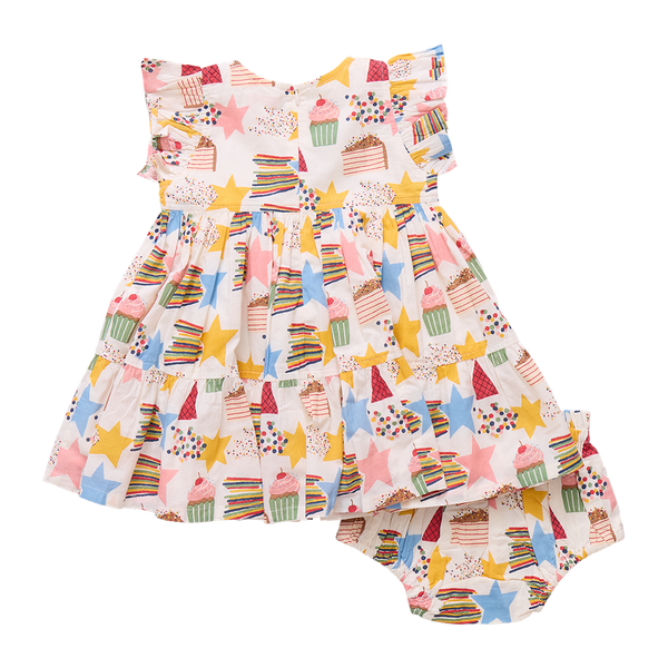 Baby Girls Jennifer Dress Set | Birthday Star