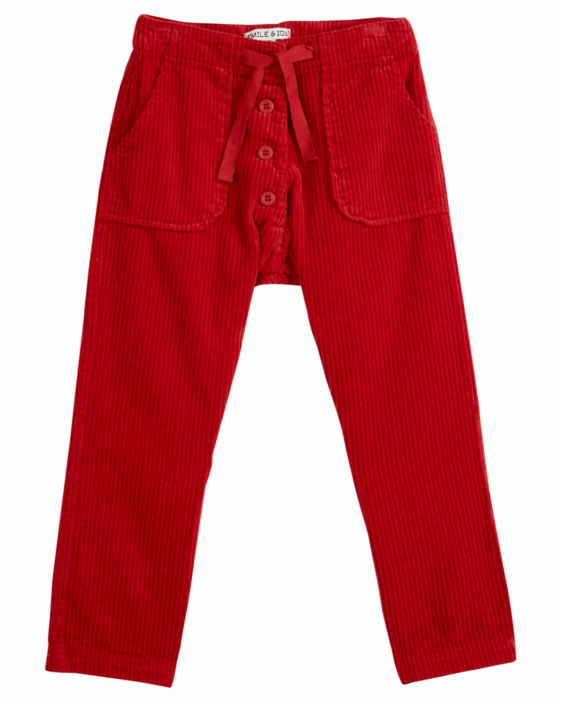 Corduroy Trousers | Red