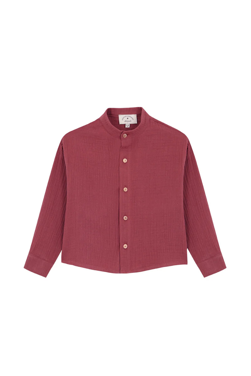 Bambula Marsala Mao Shirt Baby