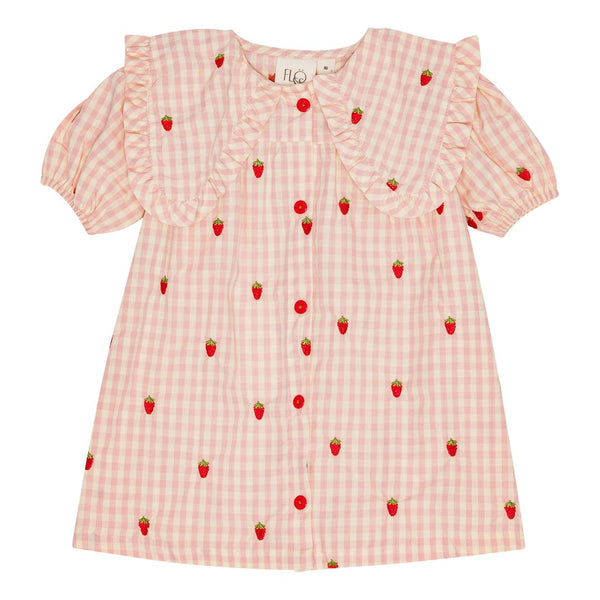 Dolly SS Dress | Pink Berry Gingham