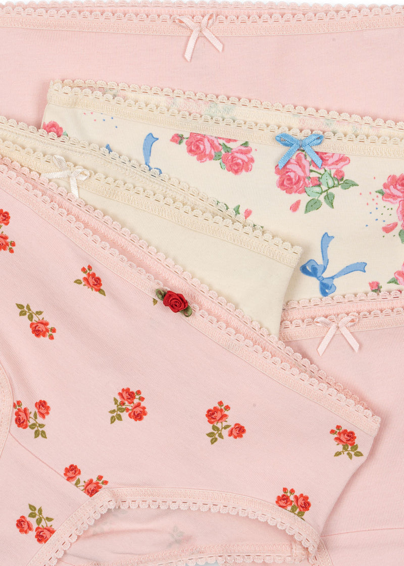 Basic 5 Pack Girl Underpants Gots
