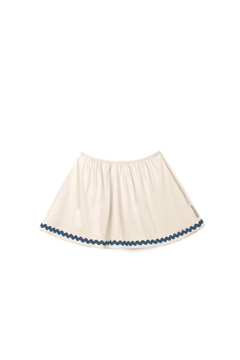 Pauline Swimming Skirt | Ecru / Navy