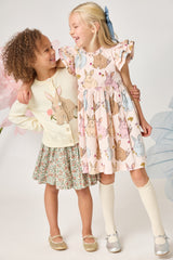 Girls Jennifer Double Ruffle Dress |  Vintage Bunnies