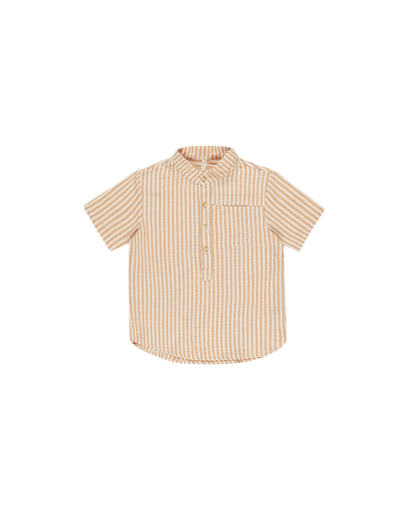 Mason Shirt | Grapefruit Stripe