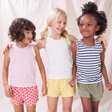 Joy Ruffle Rib Tank | Cream