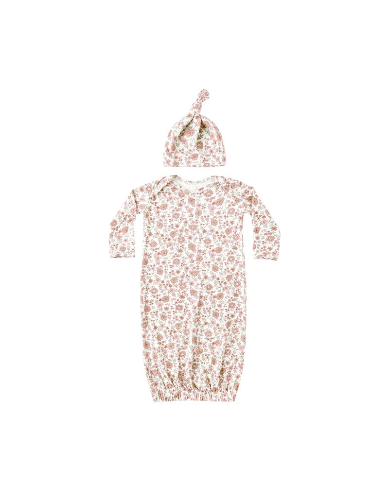Bamboo Baby Gown + Hat Set | Bloom