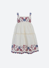 Soren Kids Dress | White