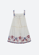 Soren Kids Dress | White