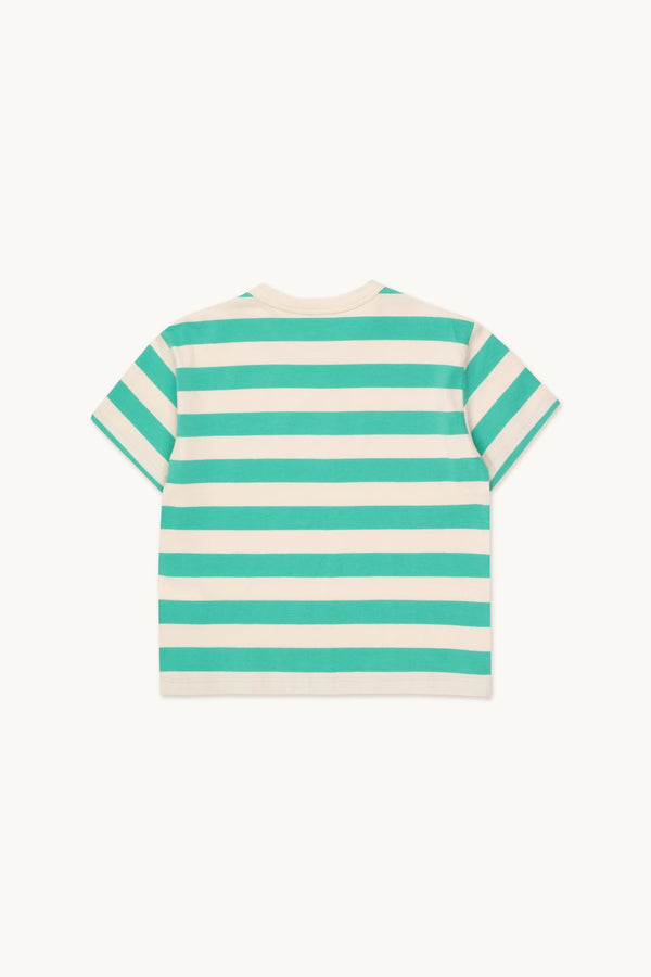 Stripes Tee | Light Cream/Emerald