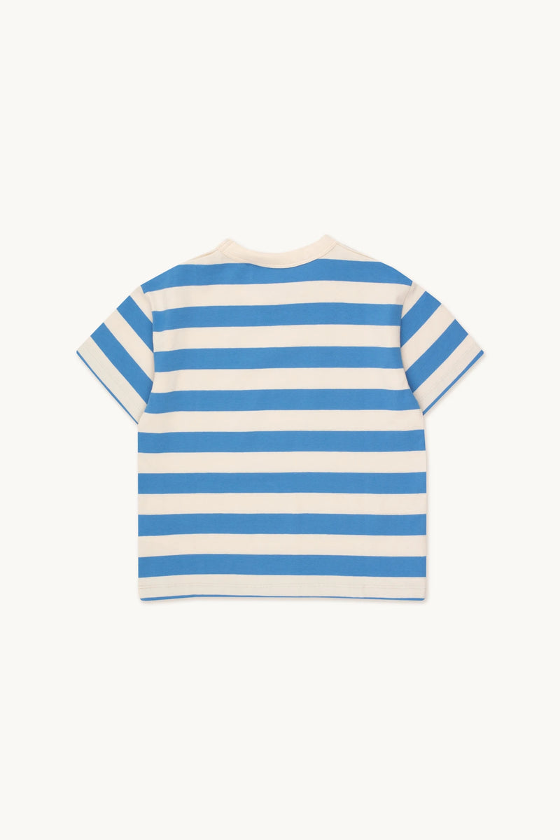 Stripes Tee | Light Cream/Azure