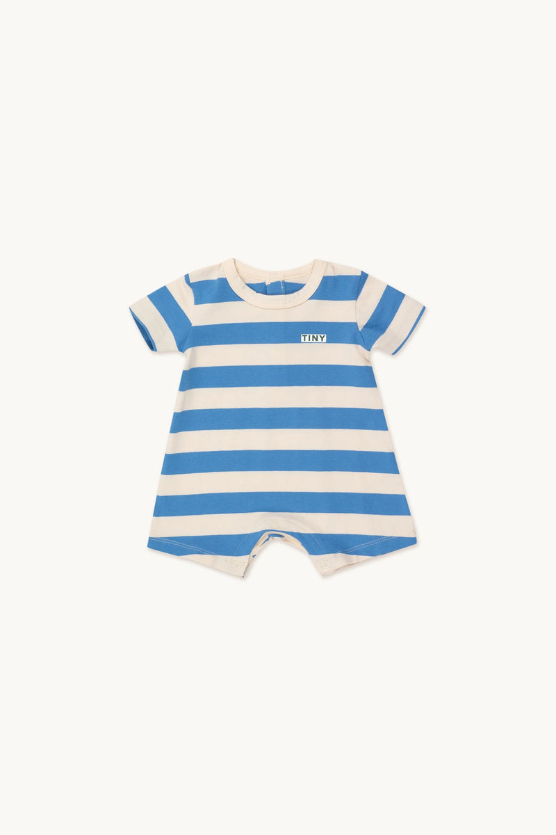 Stripes One-piece | Light Cream/Azure