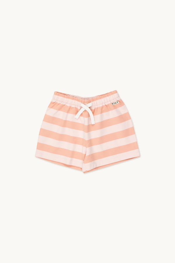 Stripes Short | Pastel Pink/Papaya