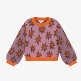 Girls Scribble Stars Sweater | Purple