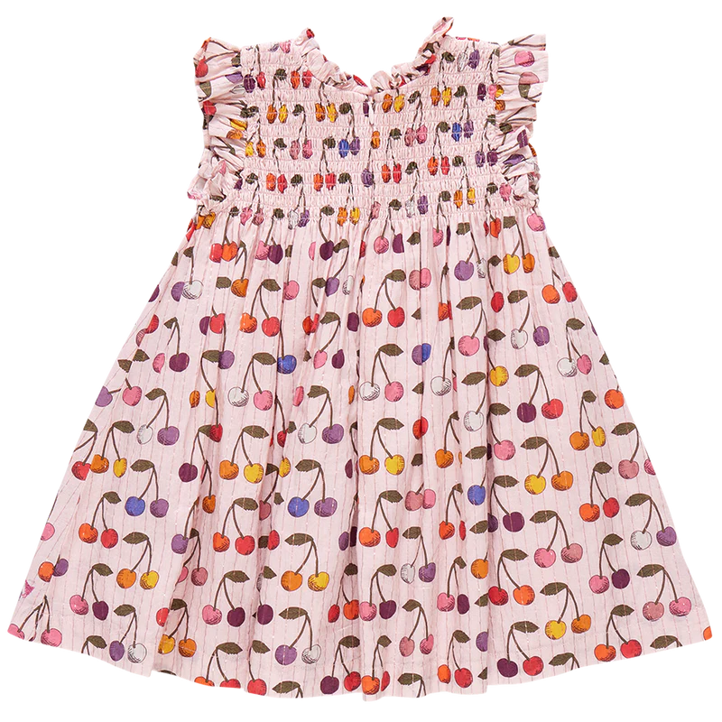 Girls Stevie Dress | Cloud Pink Cherry