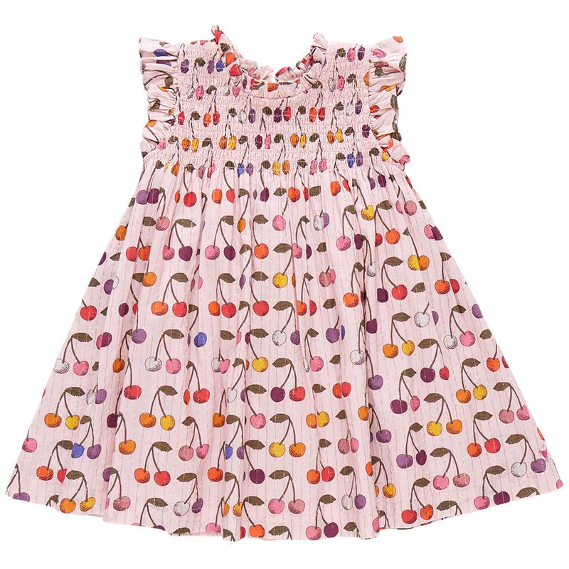 Girls Stevie Dress | Cloud Pink Cherry