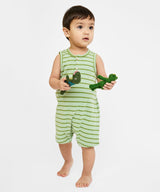 Lachlan Romper | Palm Stripe