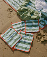 Large Zip Bag | Surf Stripe
