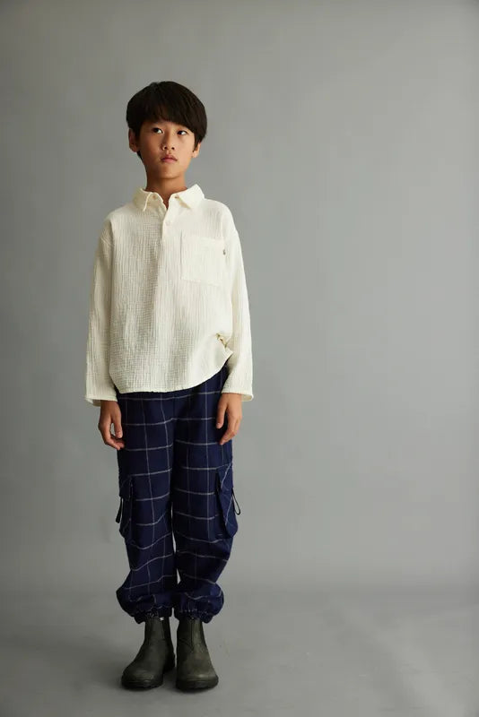 Textured Kids Shirt | Ivory