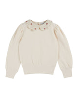 Sweat Col Crochet | Creme