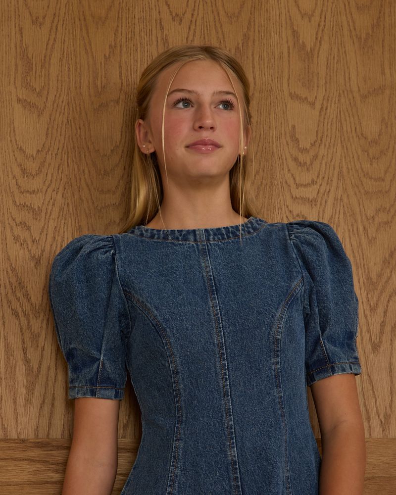Levi Mini Dress | Indigo Denim
