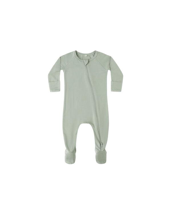 Bamboo Zip Footie | Fern