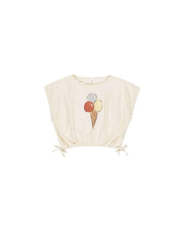 Cropped Cinched Tee | Gelato