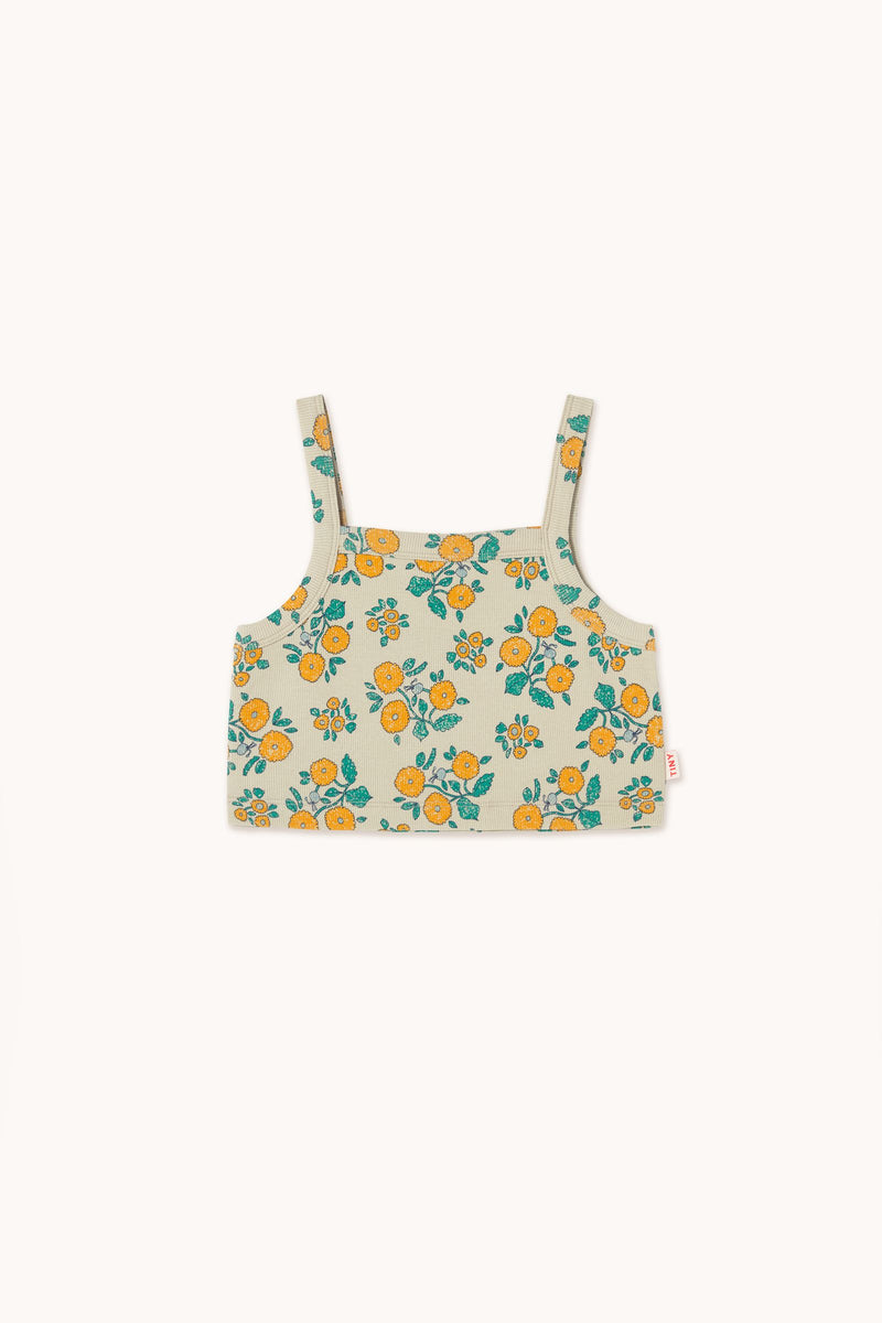 Flowers Top | Dark Vanilla