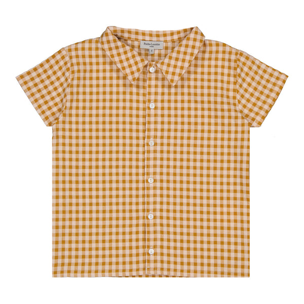 Manu Shirt | Caramel Gingham