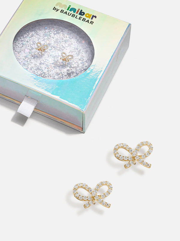 Gold Greatest Gift 18k Kids' Earrings
