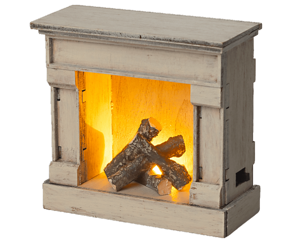 Fireplace, Vintage Off-White