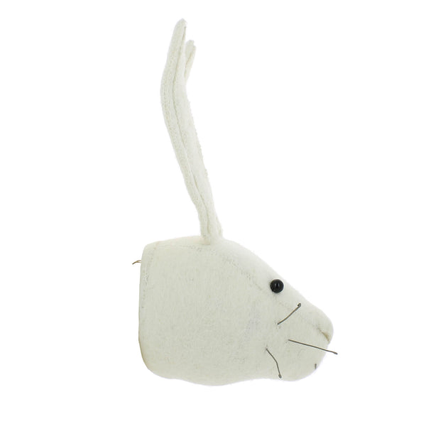 Mini White Rabbit Head