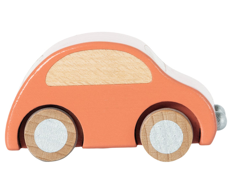 Wooden Car - Coral