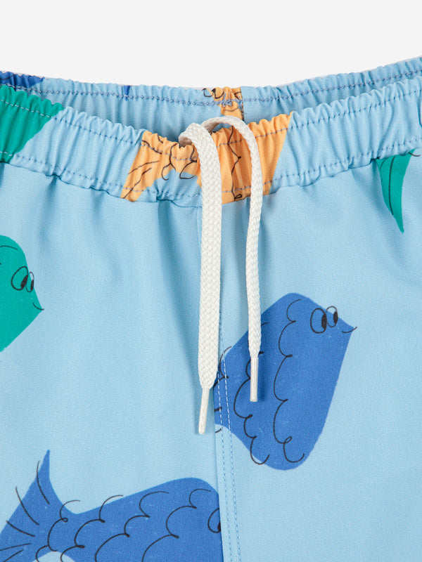 Multicolor Fish swim shorts