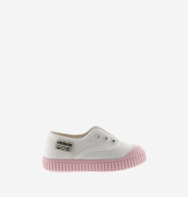 Canvas Slip-On Colored Sole | Rose