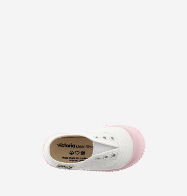 Canvas Slip-On Colored Sole | Rose