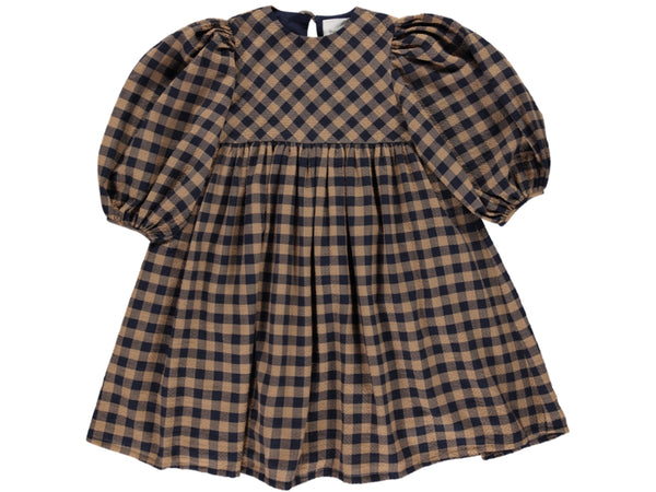 Coco Dress | Navy Gingham