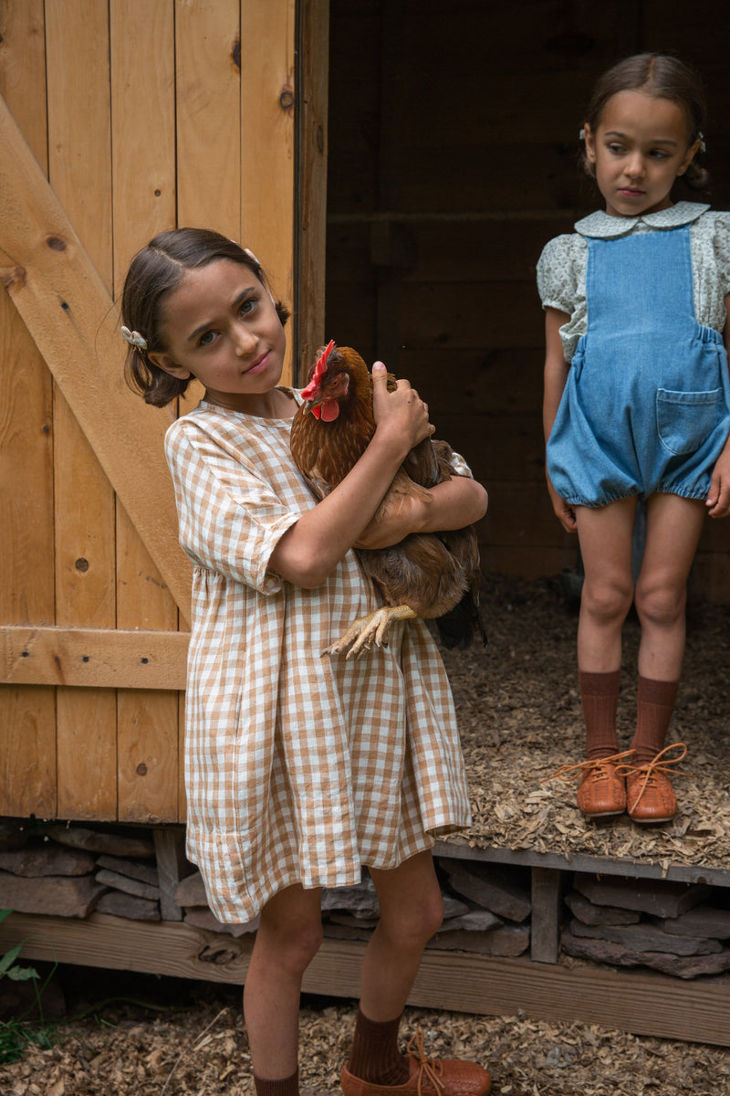 Soor Ploom Millie Dress | Gingham | Marigold Modern Kids