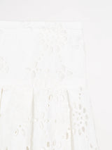 Haka Skirt | Vintage White Embroidery