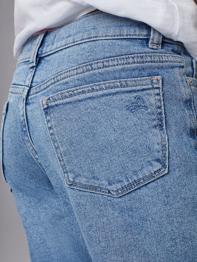 Emie High Rise Straight Jeans