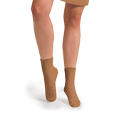 Adult La Mini Ribbed Socks - Salted Caramel